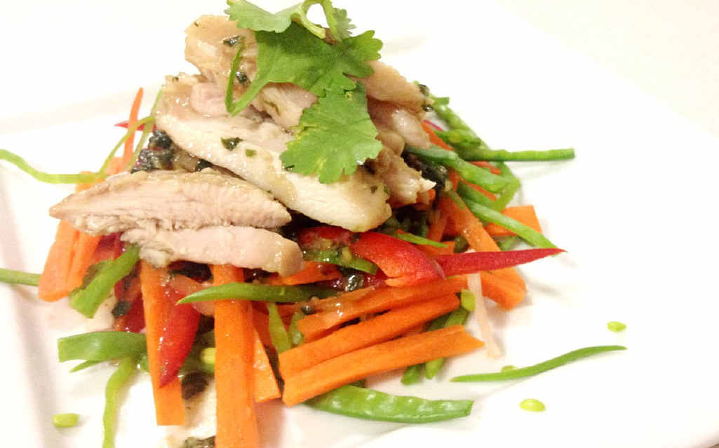 Ben's marinated Asian chicken salad. Ben's marinated Asian chicken salad.